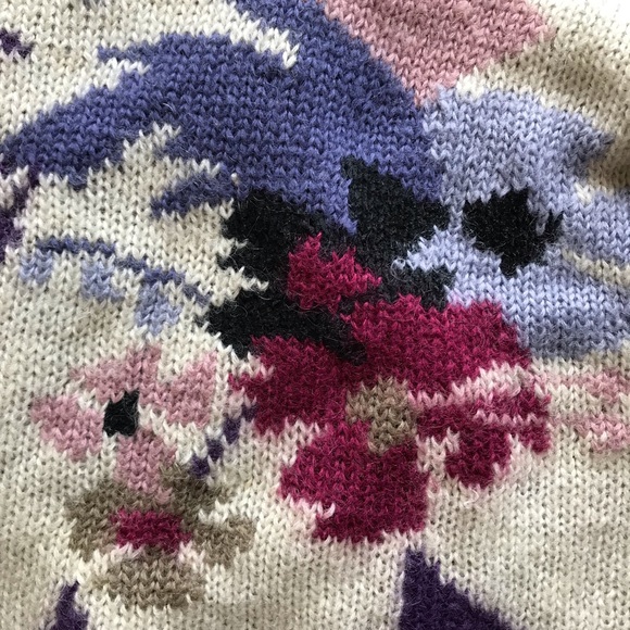 Hand knitted SIBA bulky sweater - Picture 4 of 5